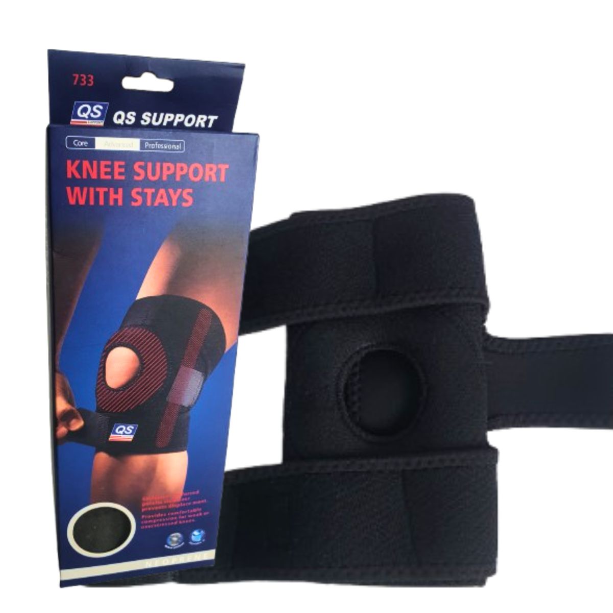 Joelheira Elástica Compressão Knee Support With Stays 733 Joelheira Elástica Compressão Knee Support With Stays 733